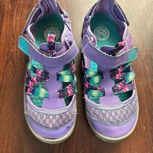 SO Purple and Blue Sandals with Velcro Straps